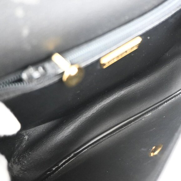 CHRISTIAN DIOR Logo Honeycomb Shoulder Bag PVC Leather Black GHW France 38YH770 - Picture 10 of 14